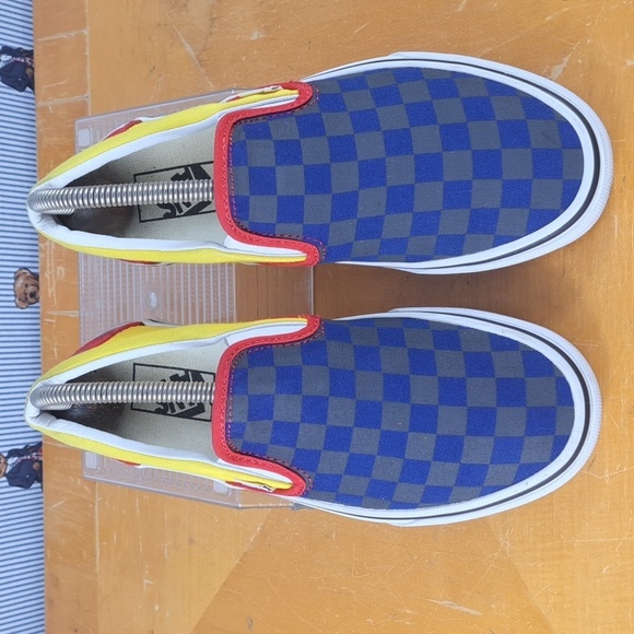 Women's Vans classic slip-on OTW rally checkered multicolor casual SZ 8 shoes - Picture 2 of 8